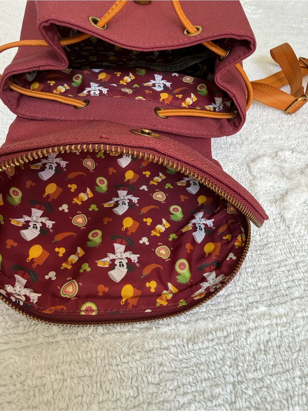 Loungefly DCA Disney Food & Wine Festival 2024 Canvas Mini Backpack - Picture 8 of 11